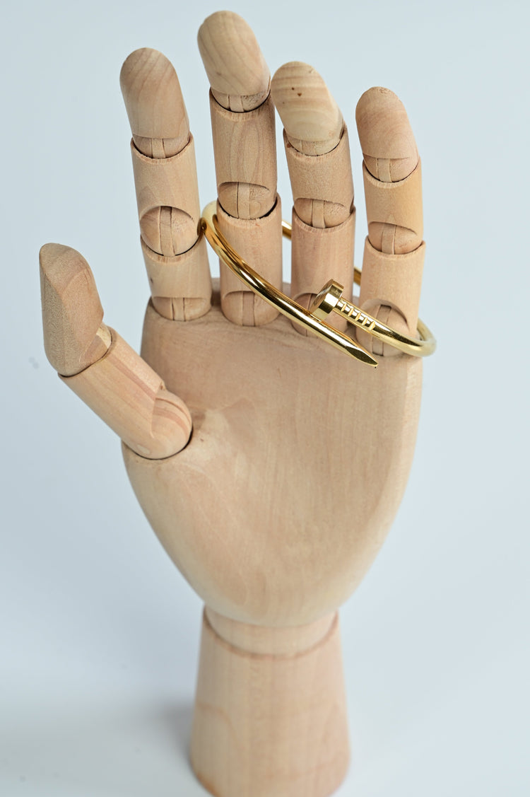 Pulseira Masculina Chiodo em Ouro e Prata