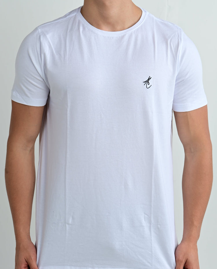 Camiseta Masculina de Algodão Egípcio Slim