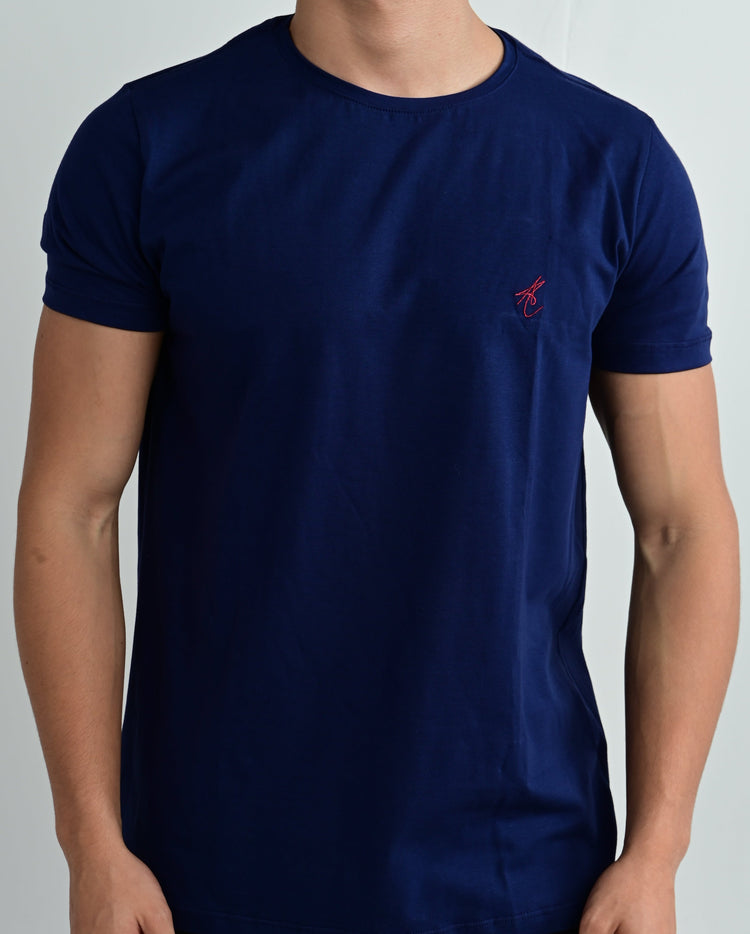 Camiseta Masculina de Algodão Egípcio Slim