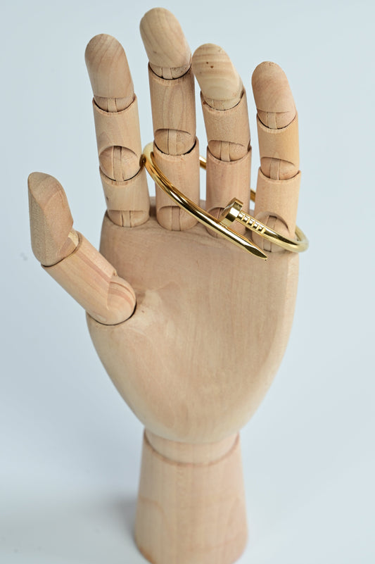 Pulseira Masculina Chiodo em Ouro e Prata