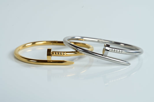 Pulseira Masculina Chiodo em Ouro e Prata